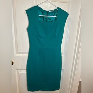 Tahari Dress Teal Size 4 Lined‎ Business Career Professional